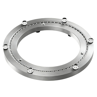 餐桌转盘底座铝合金静音家用消音旋转轨道大理石实木转芯轴承圆盘