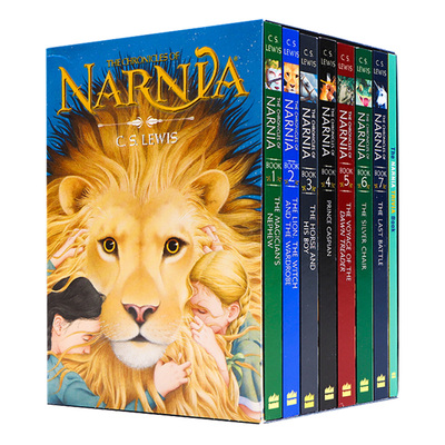 新版8册 纳尼亚传奇英文原版小说 The Chronicles of Narnia 青少年奇幻文学CS Lewis刘易斯The Lion The Witch The Wardrobe