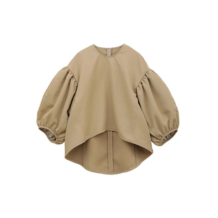春夏新款日本clane松本惠奈慵懒设计复古气质上衣显瘦衬衣女