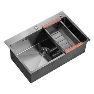 箭牌正品厨房水槽台下盆304不锈钢洗菜盆纳米手工单槽家用