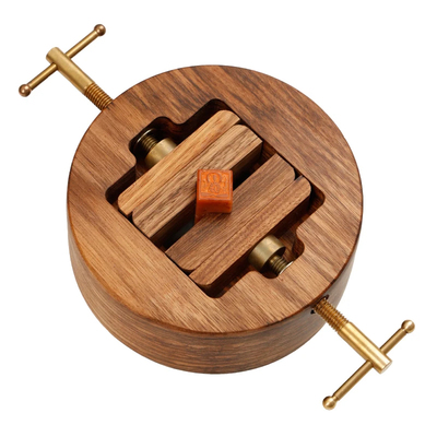 乌金木旋转印床铜木实木印床