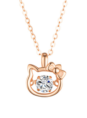 【送礼推荐】猫咪Kitty18K金项链