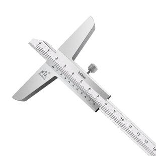 黄山深度游标卡尺高精度不锈钢碳钢台阶高度尺精密测量工具深度尺