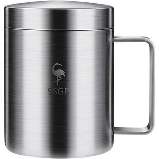 三四钢®内层316L不锈钢儿童水杯带盖家用耐摔防烫幼儿杯子马克杯