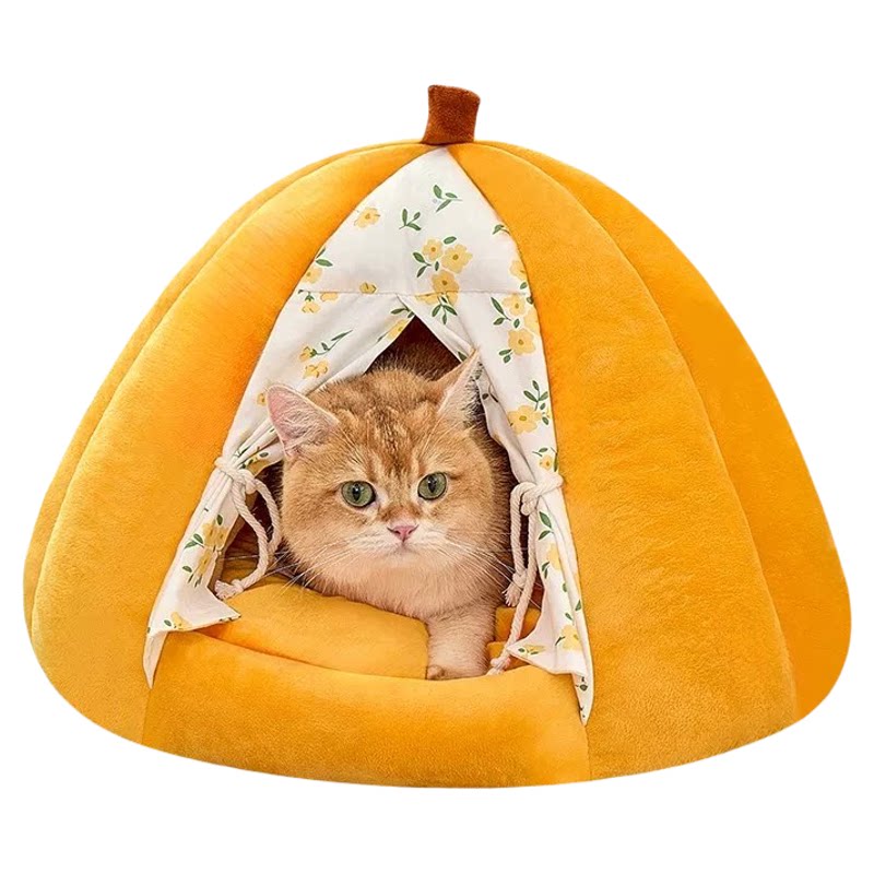 冬季保暖南瓜猫窝封闭式安全感