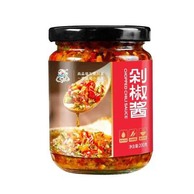 四川饭扫光香菇牛肉酱200g瓶装剁椒酱炒菜拌饭调味品美味神奇
