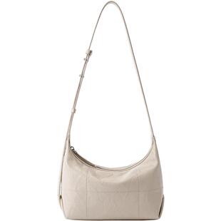 BAMPO半坡头层牛皮HOBO包托特包新款专柜质感腋下托特单肩包女