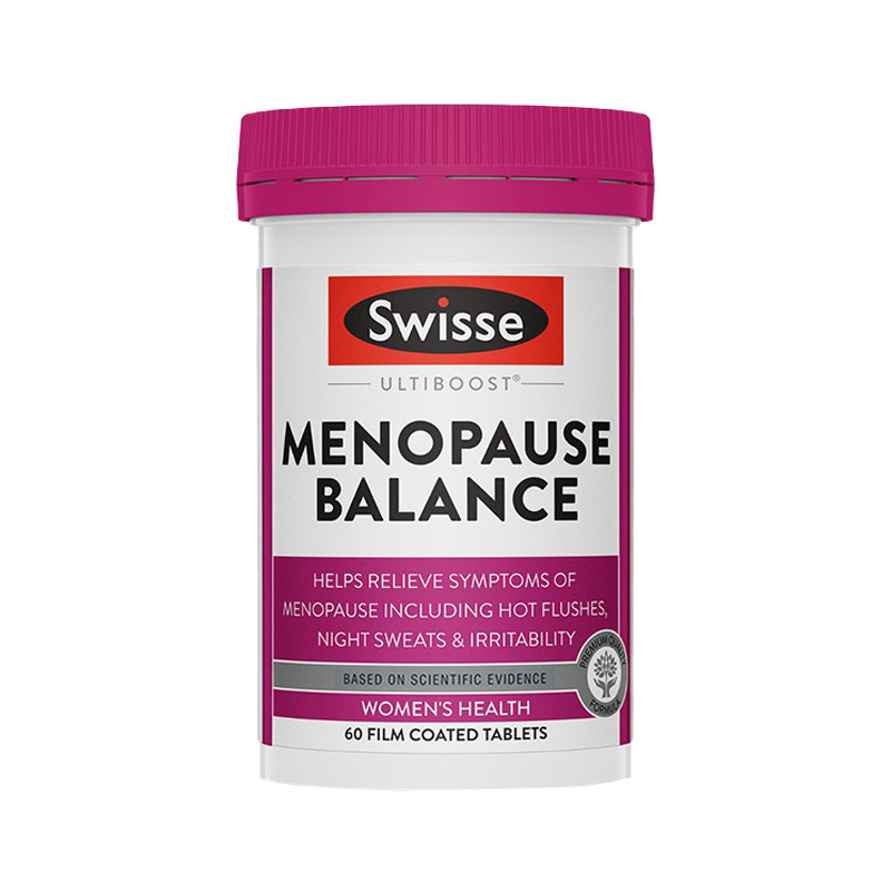 澳洲Swisse更年期平衡片大豆异黄酮缓解情绪女性保健品60粒
