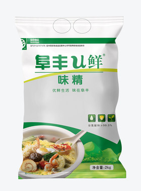 阜丰u鲜味精2000g大袋商用家用厂家直销官方旗舰店调味料袋装国货