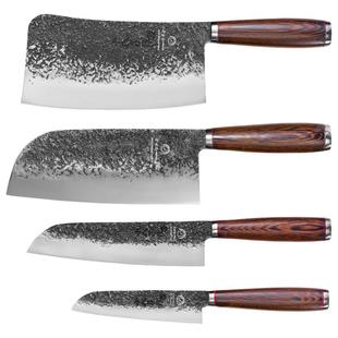 十八子作刀具套装 厨房家用全套真手工锻打中老式切肉斩切片菜刀