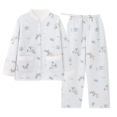 都市丽人纯棉长袖月子服秋冬季