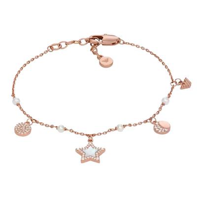 阿玛尼星月珍珠女士手链