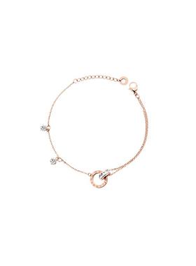 【自营】DAISY BEAUTY 英国双环交扣罗马数字手链女简约时尚手饰