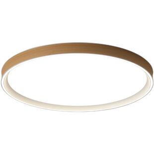 中古风主卧室灯胡桃木纹吸顶灯日式侘寂风客厅房间灯2026新款灯具