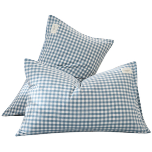 纯棉枕套一对装全棉枕头套48x74单个高端家用枕芯内胆套40x60宿舍