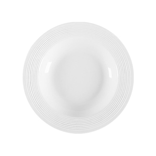 6.8两只！8.75英寸草帽盘陶瓷汤盘北欧极简轻奢风格纯白意面盘ins
