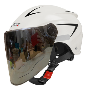 全脸防晒头盔防紫外线强力全包女男帽镜片夏天长镜四季通用3c认证