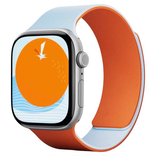 匠戴适用苹果S11手表iwatch10表带applewatch9磁吸SE3硅胶Ultra3男2智能S8女高级感7质感6女款运动秋冬腕表带