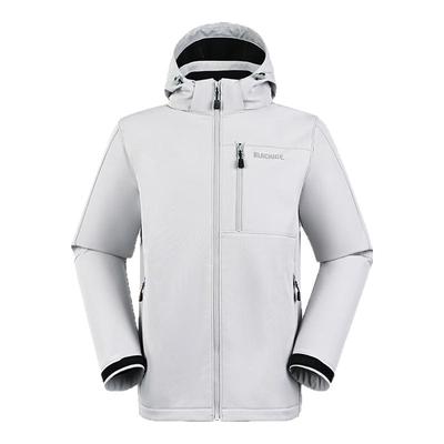 黑冰男女活帽软壳上衣