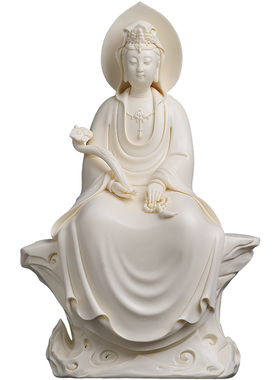 陶瓷观世音菩萨像家用供奉摆件