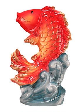 新中式创意陶瓷锦鲤鱼招财摆件玄关电视柜年年有余如鱼得水装饰品