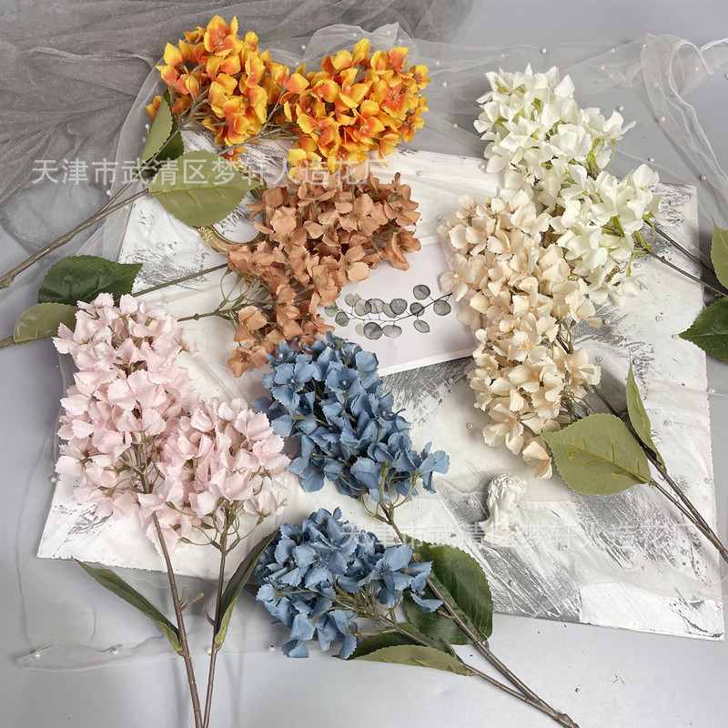 婚庆2头宝塔绣球仿真假花 婚礼堂软装造景挑高点缀墙花佛塔绣球