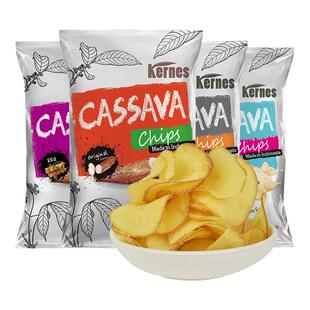 Kernes克恩兹木薯片进口网红原切薯片吃货办公室休闲零食食品小吃