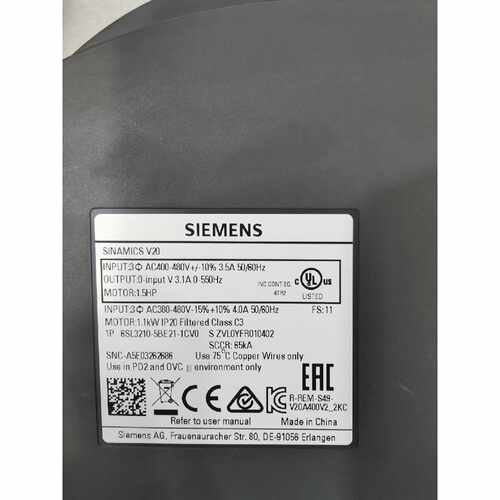 议价变频器6SL32105BE211CV0成适用