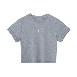 FTT Flythetruth俏皮撞色可露丽T恤女夏季新款修身收腰正肩短袖女