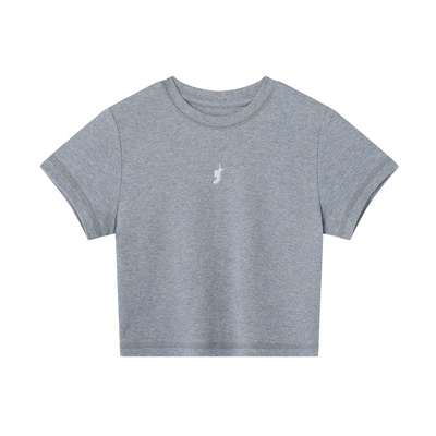 FTT俏皮撞色可露丽T恤女夏季新款