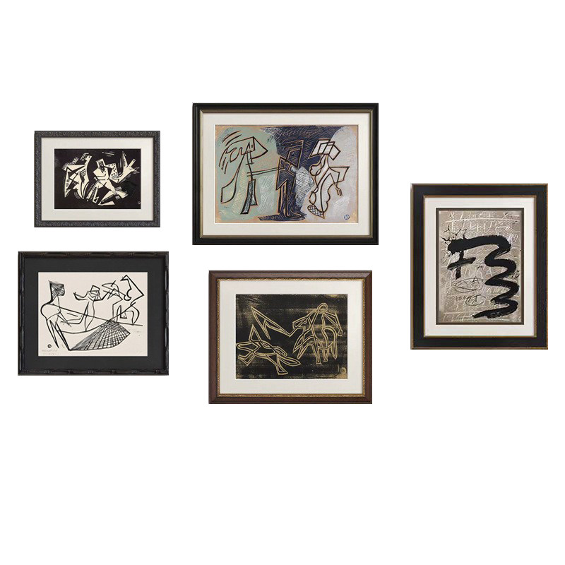 艺术组合装饰挂画复古法式中古风