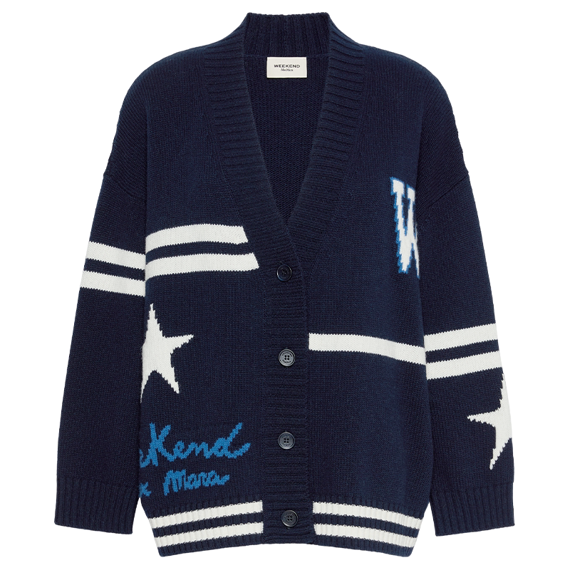 Weekend MaxMara 2026秋冬新款女装提花羊毛针织开衫5346076206
