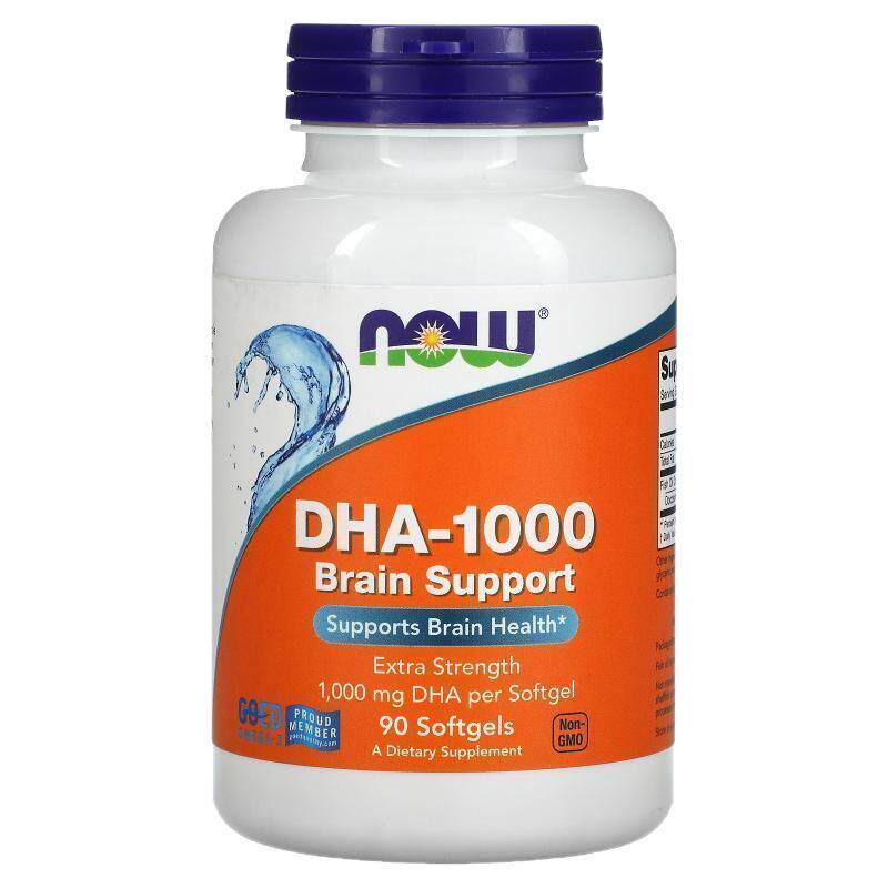 NOW诺奥DHA-1000鱼油额外强度呵护双眸专注力健康