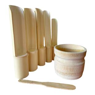 火锅店创意餐具手打虾滑棒模具商用专用工具竹筒装盘容器配菜盘子