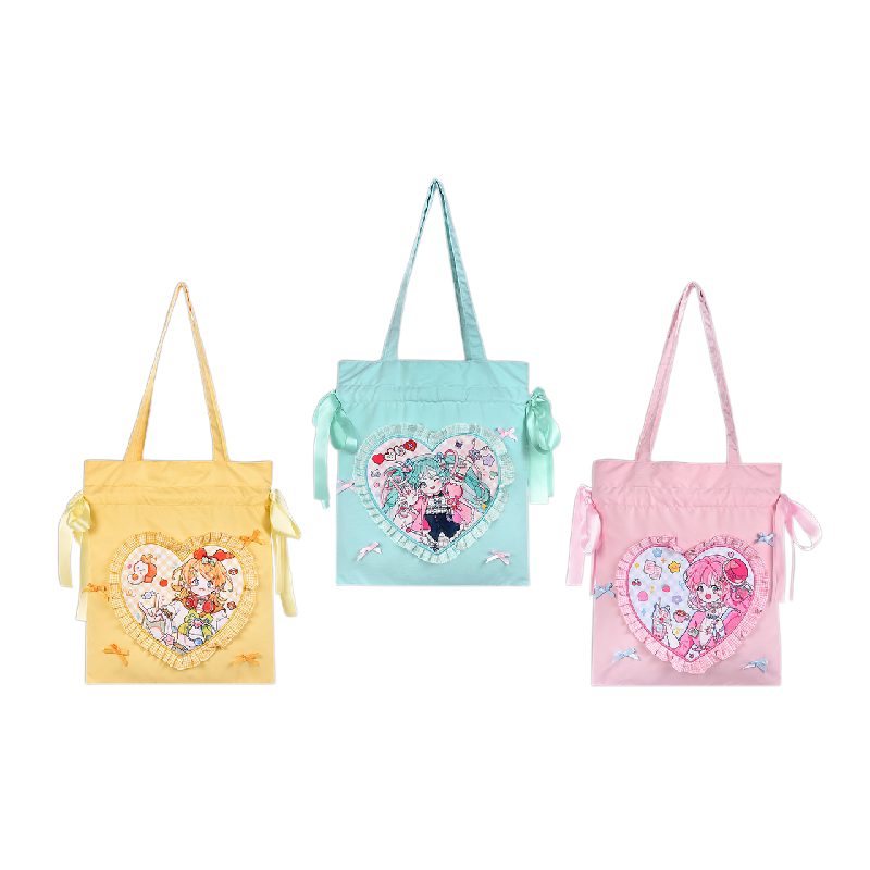 哔哩哔哩新品初音未来超糖分黏合少女手袋抱枕挂件收纳盘挂画