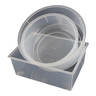 塑料方形水槽透明圆形水槽初中化学实验室收集气体小学中学实验器材教学仪器用品大号容器长方形水槽