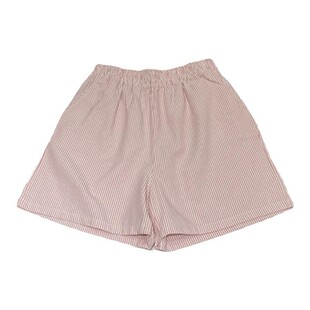 Casual wide leg pants with striped shorts 休闲阔腿裤条纹短裤