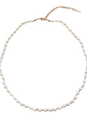 纯银贝珠女士简约项链