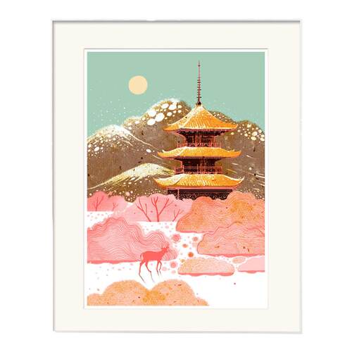 【限量500-3款】印物所苏寒手印丝网版画卧室客厅唯美风景装饰画