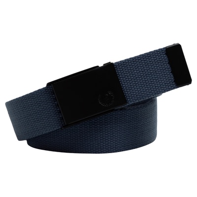 男女通用灰蓝帆布免孔工装腰带