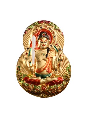 金属立体浮雕生肖守护神本命佛葫芦形内嵌片吉祥平安结缘