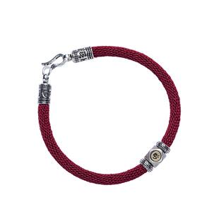 大善堂马年本命年手链纯银本命像好运珠红绳女生肖马男手绳礼物