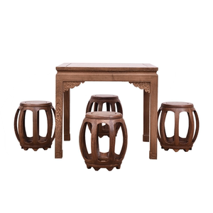 红木家具鸡翅木正方形餐桌小户型家用实木吃饭桌中式仿古小八仙桌