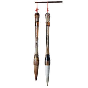 荣宝斋蒙恬将军毛笔套装湖笔羊毫狼毫文房四宝精品套装国画毛笔长锋大楷行草毛笔礼盒礼品