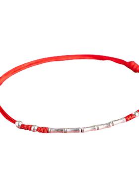 五台山直发考试上岸手链女生红手绳幸运竹节男生马年本命年礼物