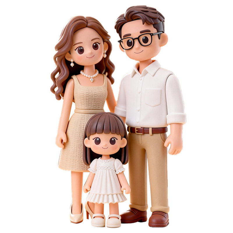 柚子玩物丨3D照片打印Q版人偶