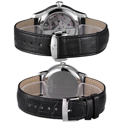 适配欧米茄表带碟飞原装真皮