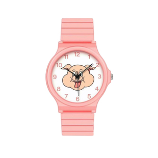 周处除三害陈桂林同款手表粉色小猪阮经天电影男女款学生儿童电子