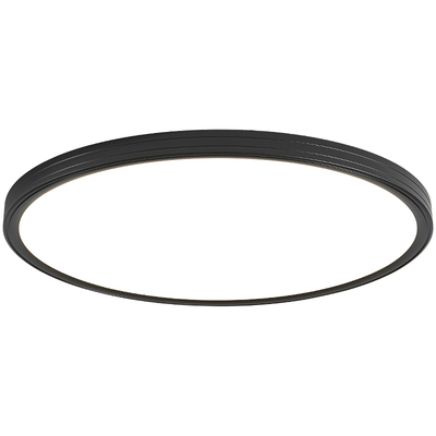 出彩意式极简黑色圆形护眼吸顶灯