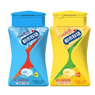 都市牧场气泡夹心无糖薄荷糖41.6g糖清口含片维C便携清新口气零食